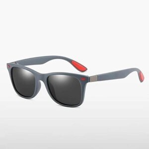 Солнцезащитные очки , квадратные, оправа: пластик, с защитой от УФ, поляризационные