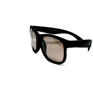 Солнцезащитные очки , квадратные, оправа: пластик, ударопрочные, ударопрочные, черный