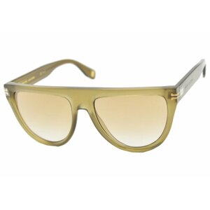 Солнцезащитные очки MARC JACOBS MJ 1069/S, монолинза, градиентные, с защитой от УФ, зеленый