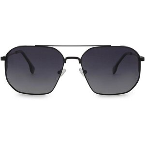 Солнцезащитные очки Matrix, авиаторы, оправа: металл, поляризационные, для мужчин, черный