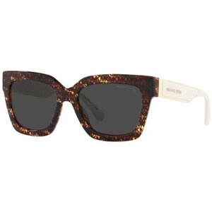 Солнцезащитные очки MICHAEL KORS, квадратные, спортивные, для женщин, черепаховый