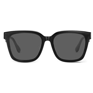 Солнцезащитные очки MUJOSH, прямоугольные, оправа: пластик, для женщин, черный