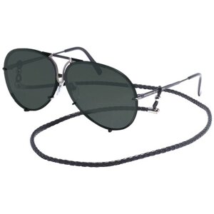 Солнцезащитные очки Porsche Design, авиаторы, оправа: металл, для мужчин, черный