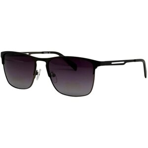 Солнцезащитные очки PROUD, квадратные, оправа: металл, с защитой от УФ, градиентные, поляризационные, для мужчин, коричневый
