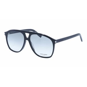 Солнцезащитные очки Saint Laurent, авиаторы, оправа: пластик, градиентные, с защитой от УФ, серый