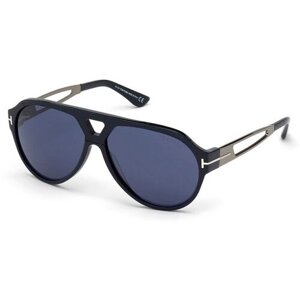 Солнцезащитные очки Tom Ford, авиаторы, оправа: пластик, для мужчин, синий