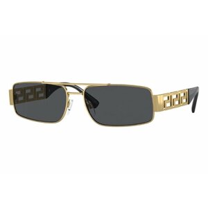 Солнцезащитные очки Versace, золотой, серый