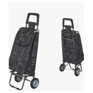 Сумка-тележка тележка для багажа , 45 л, 34х92х22 см, серый