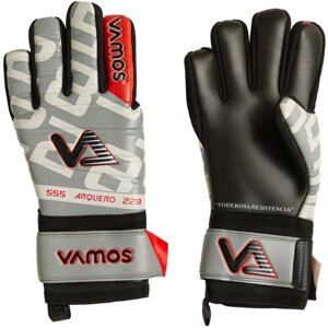 Вратарские перчатки Vamos, белый, серый