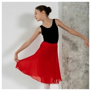Юбка для танцев и гимнастики Baletmarket, размер 123-134, красный