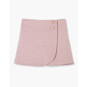Юбка-шорты Gloria Jeans, размер 18-24мес/92, розовый, белый