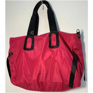 Женская сумка/ Тканевая сумка/Вместительная сумка на плечо/Цвет фуксия