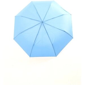 Зонт AltroMondo, полуавтомат, 3 сложения, купол 100 см., 8 спиц, голубой, синий