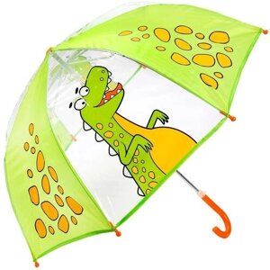 Зонт детский прозрачный полуавтомат в виде трости