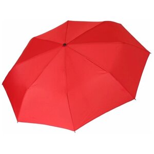 Зонт FABRETTI, автомат, 3 сложения, купол 97 см., 8 спиц, красный