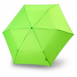 Зонт Knirps, механика, 3 сложения, купол 90 см., 6 спиц, система «антиветер», чехол в комплекте, зеленый