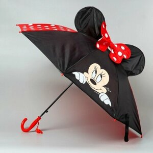 Зонт механика, для девочек, красный
