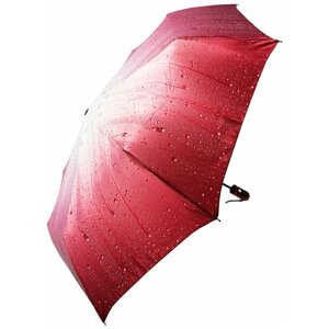 Зонт-шляпка Rainbrella, автомат, 3 сложения, купол 105 см., 9 спиц, система «антиветер», чехол в комплекте, для женщин, розовый