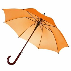 Зонт-трость molti, полуавтомат, для мужчин, оранжевый