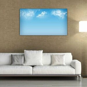 Картина на холсте 60x110 LinxOne "Природа fresh облака небо" интерьерная для дома / на стену / на кухню / с подрамником