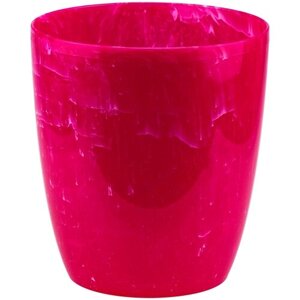 Кашпо цветочное Камелия, D16, 2л. пластик, Красный 82569733