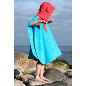 Leya. me Детское пляжное полотенце с капюшоном "Осьминог" 86