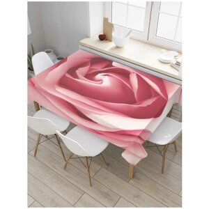 Скатерть прямоугольная JoyArty на кухонный стол "Бутон розы" из оксфорда, 180x145 см