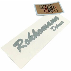 Виниловая наклейка на голову грифа гитары "Rokkomann Deluxe"