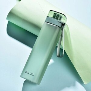 Бутылка для воды Diller из пищевого пластика, 700мл, зеленая матовая