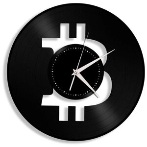 Часы из виниловой пластинки (c) VinylLab Bitcoin