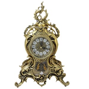 Часы Ласу каминные с маятником, золото KSVA-BP-27094-D