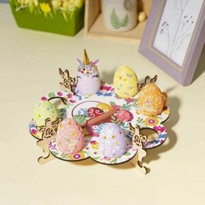 Декоративная подставка для кулича и пасхальных яиц Пасха Сувенир