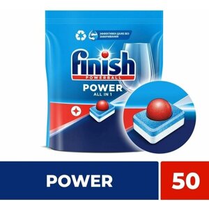 Finish / Таблетки для посудомоечных машин Finish Power 50шт 1 уп