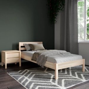 Кровать односпальная, 80х190 см, Hansales, деревянная, без матраса в комплекте, из массива березы