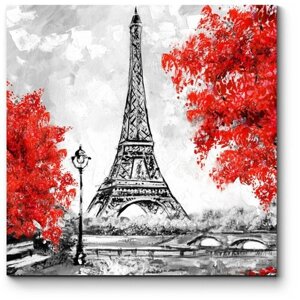 Модульная картина Краски осени в Париже 140x140
