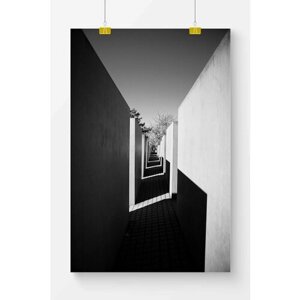 Постер для интерьера Postermarkt, 60х90 см в тубусе, постер Черно-белый #71