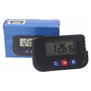 Электронные часы пейджер будильник мини с громким будильником настольные или автомобильные MyPads A156-930 электронные, автомобильные с секундомером многофункциональные компактные