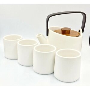Набор Белый чайник и 4 пиалы от DHPO