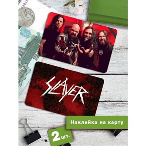 Наклейки на банковскую карту Slayer Стикеры Слейер рок
