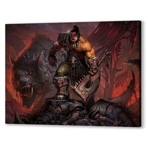Плакат, постер на холсте World Of Warcraft: Warlords Of Draenor. Размер 30 х 42 см