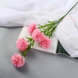 Poetry in flowers Цветы искусственные "Хризантема помпон" d-6 см 80 см, розовый