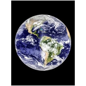 Постер / Плакат / Картина Земля в ярких красках 60х90 см в подарочном тубусе