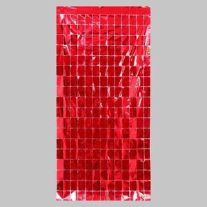 Праздничный занавес, 100 200 см, цвет красный