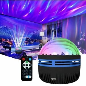 Светодиодный LED диско шар с пультом дистанционного управления / Светильник проектор многоцветный