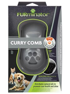 FURminator расческа резиновая Curry Comb