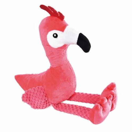 HOMEPET игрушка для собак фламинго с пищалкой и шуршащим эффектом (20,5 х 37 см.)