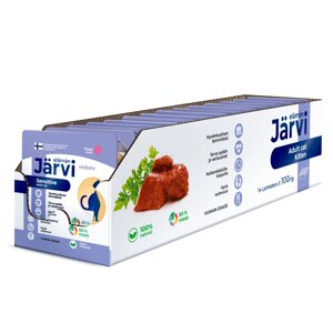 Jarvi мясной паштет с форелью для кошек с чувствительным пищеварением (100 г. упаковка 14 шт)