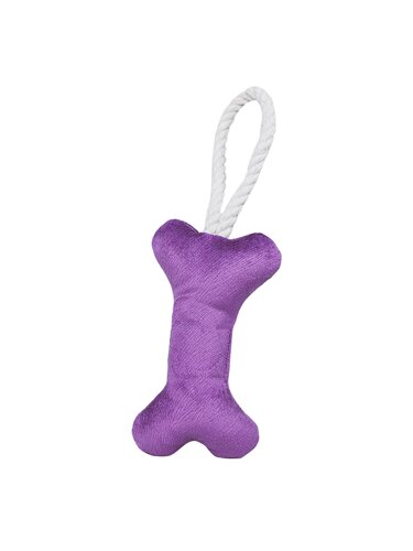 Mr. Kranch игрушка для собак косточка с канатом (31 х 9 х 4 см., Фиолетовый)