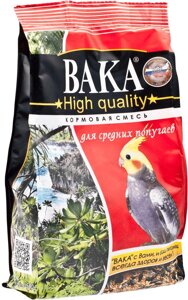 ВАКА High Quality корм для средних попугаев (Злаковое ассорти, 500 г.)