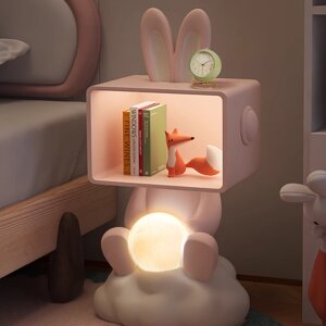 Прикроватная тумба кролик со светящим шаром